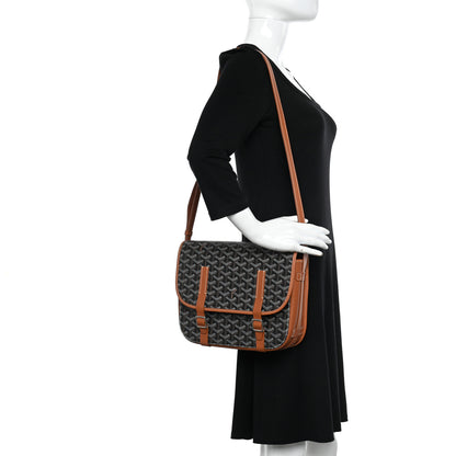 Goyard Goyardine Belvedere MM Messenger Bag Black Gold 2 of 11