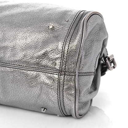 Chloe Metallic Calfskin Paddington Satchel Silver 9 of 12