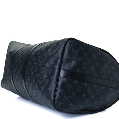 Louis Vuitton Monogram Eclipse Keepall Bandouliere 55 9 of 12