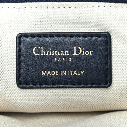 Christian Dior Oblique Pouch Clutch Blue 6 of 7