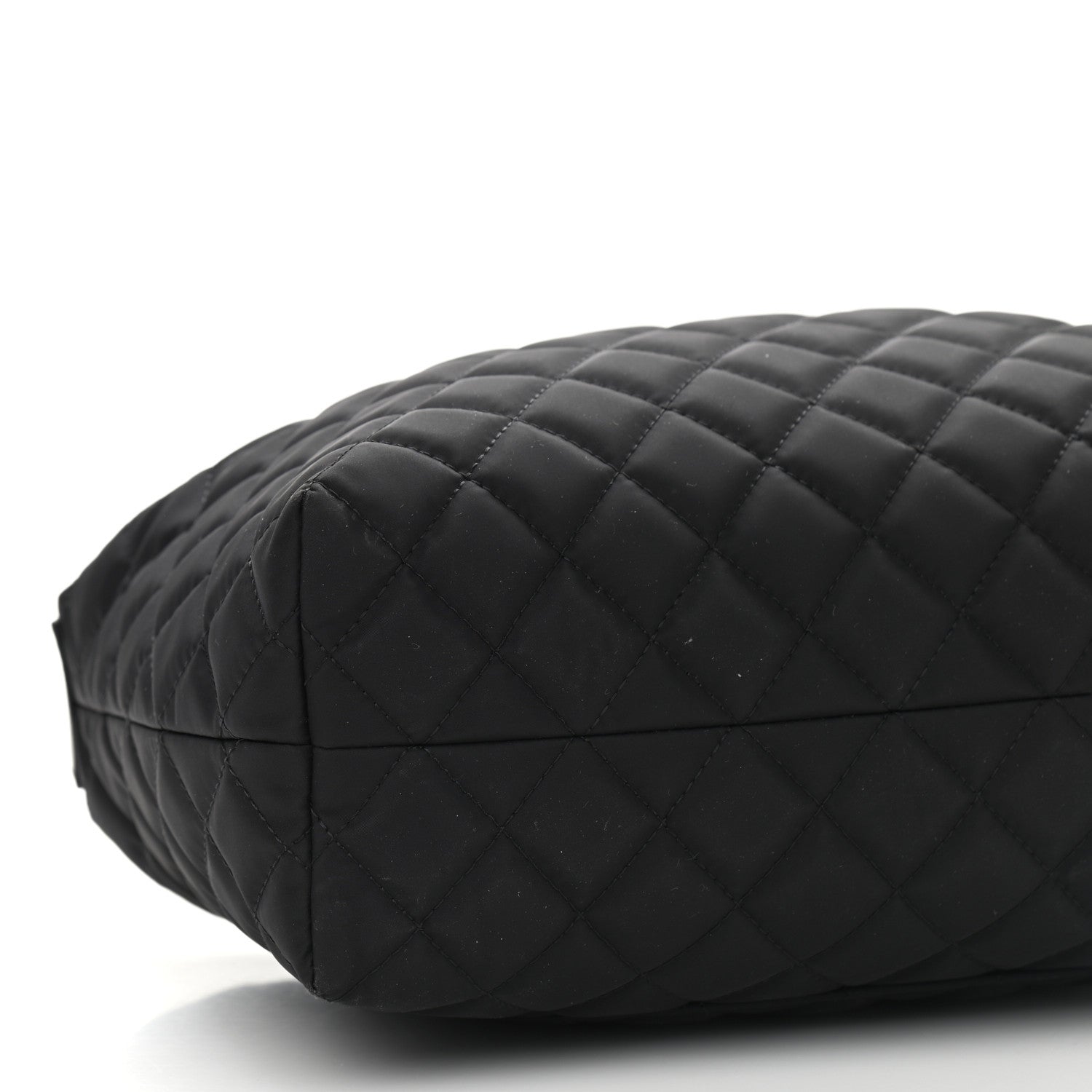 Chanel Nylon Calfskin Quilted Hobo Black 8 of 11