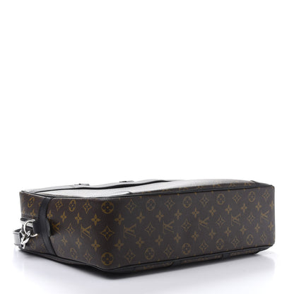 Louis Vuitton Monogram Macassar Porte Documents Voyage Soft Briefcase 4 of 11