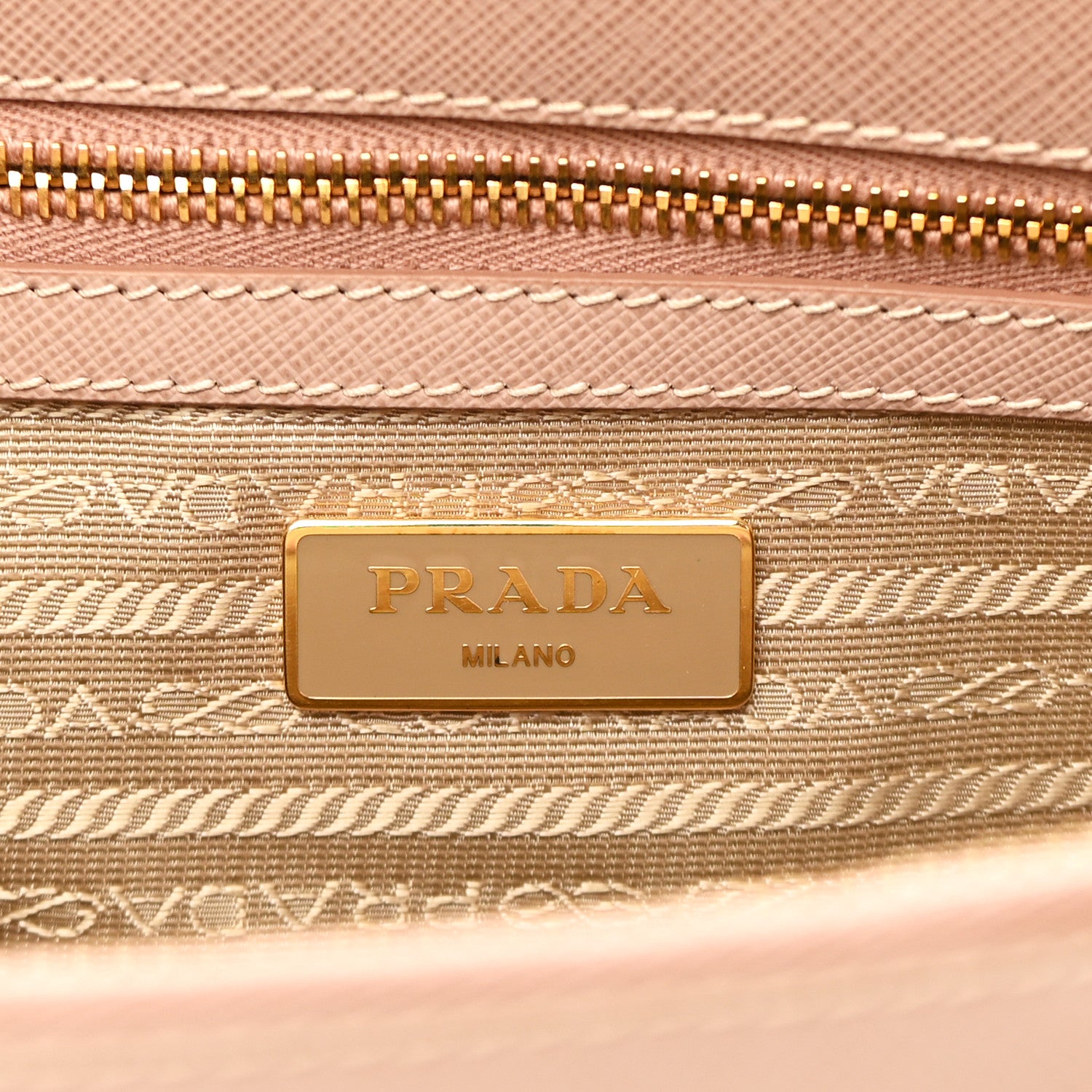 Prada Saffiano Small Galleria Double Zip Tote Cammeo 6 of 12