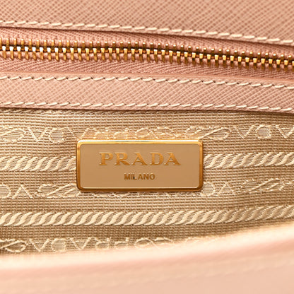 Prada Saffiano Small Galleria Double Zip Tote Cammeo 6 of 12