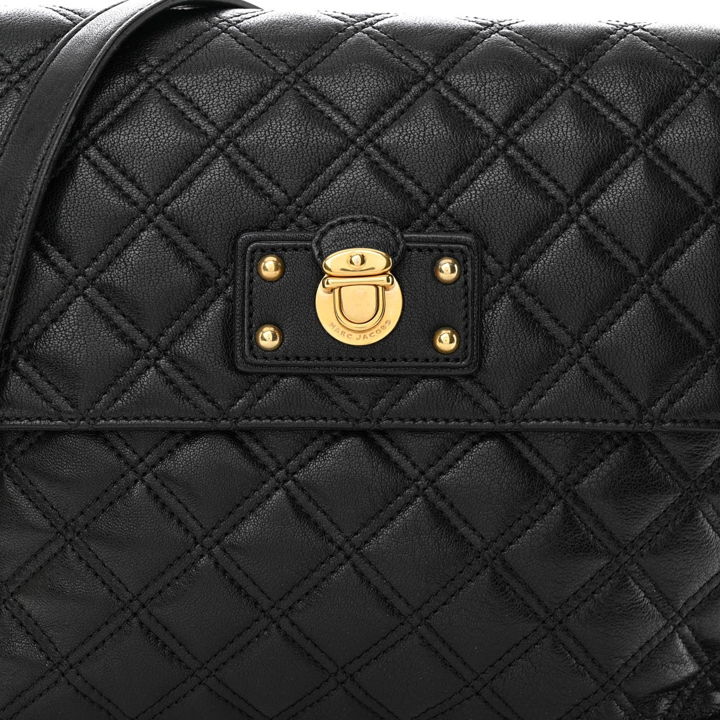 Lambskin Quilted The XL Single Flap Black
