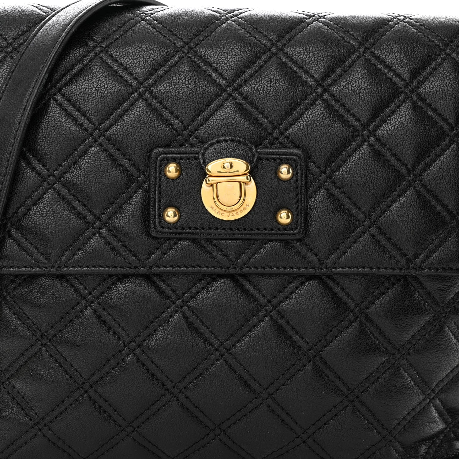 Marc Jacobs Lambskin Quilted The XL Single Flap Black 8 of 12