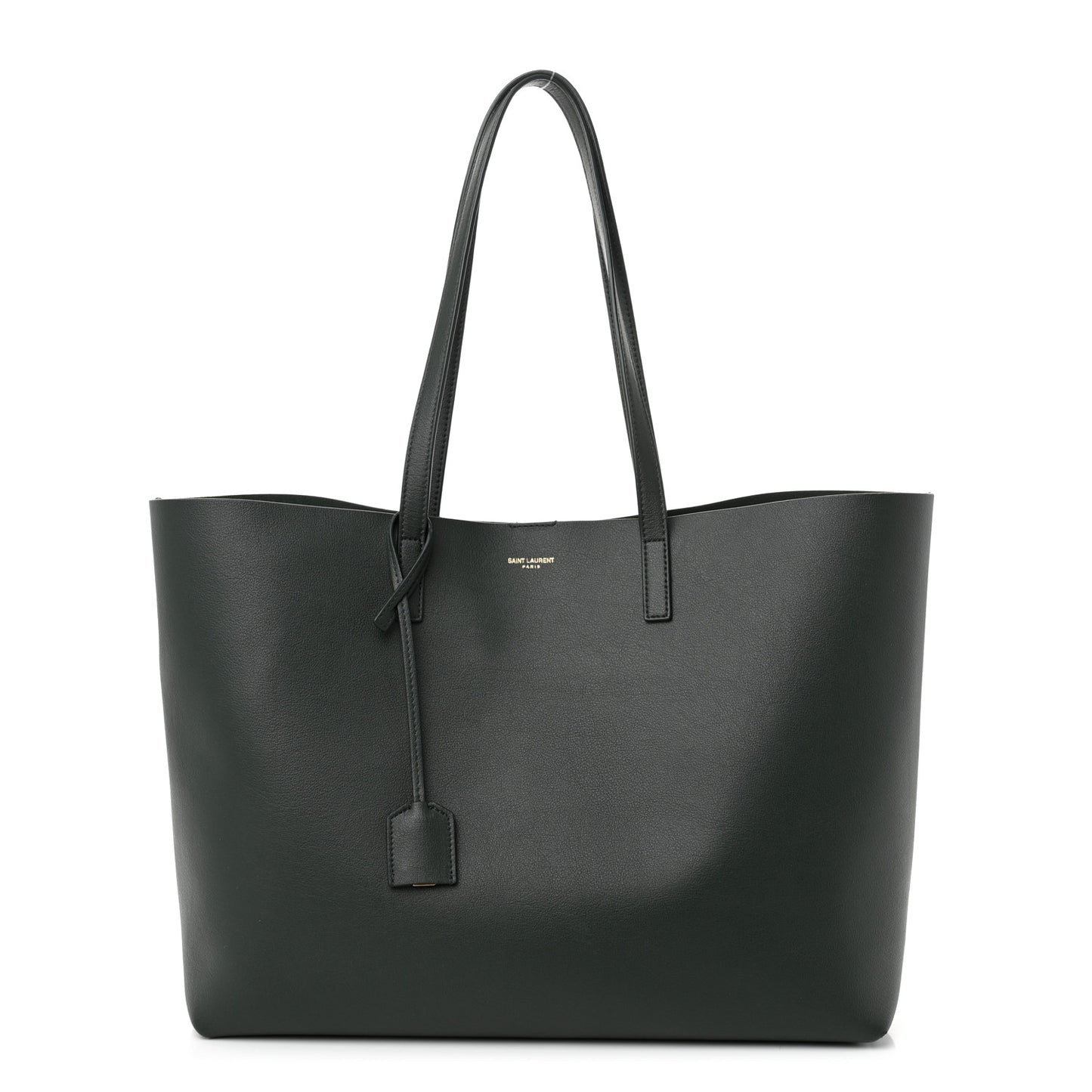 Calfskin Large Shopping Tote Dark Green