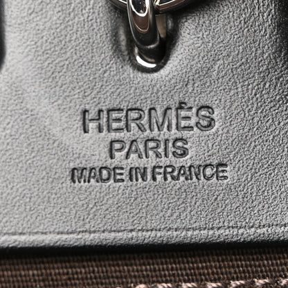 Hermes Military Toile Vache Hunter Herbag Zip 31 PM Ebene Black 18 of 40