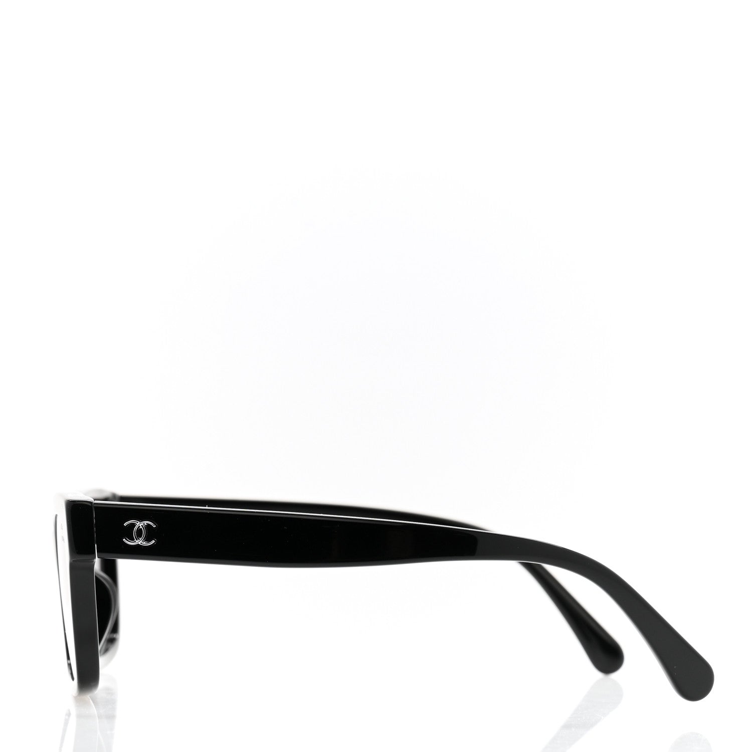 Chanel Acetate Polarized Square Sunglasses 5417-A Black 3 of 8