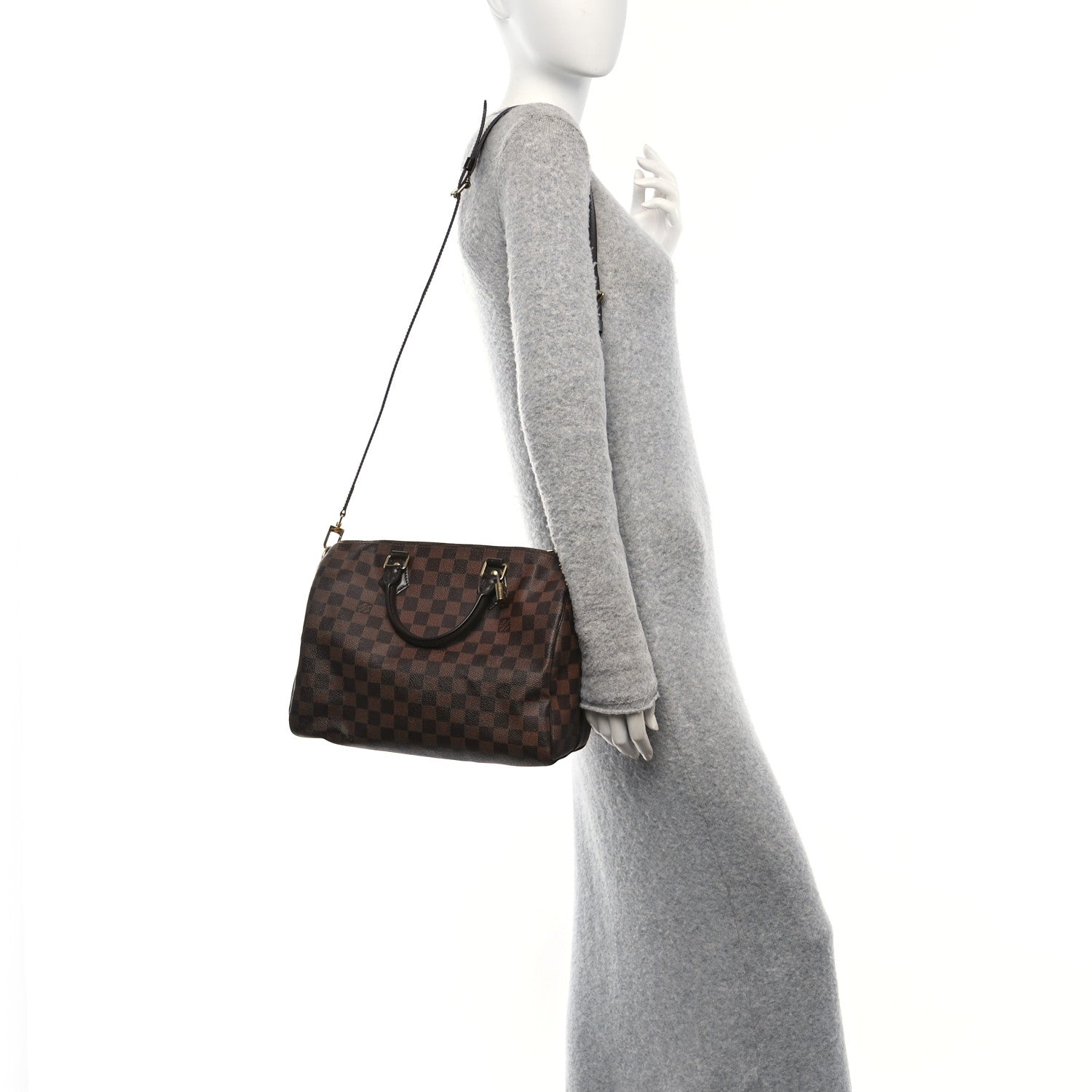 Louis Vuitton Damier Ebene Speedy Bandouliere 30 2 of 11