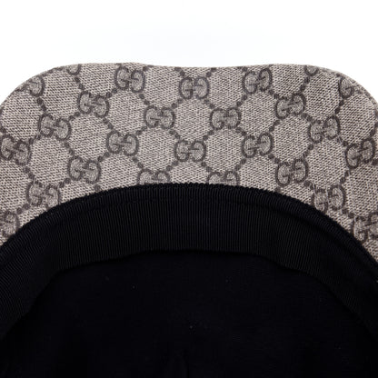 Gucci GG Supreme Monogram Bosco Patch Baseball Hat 59 Beige Malva 6 of 11
