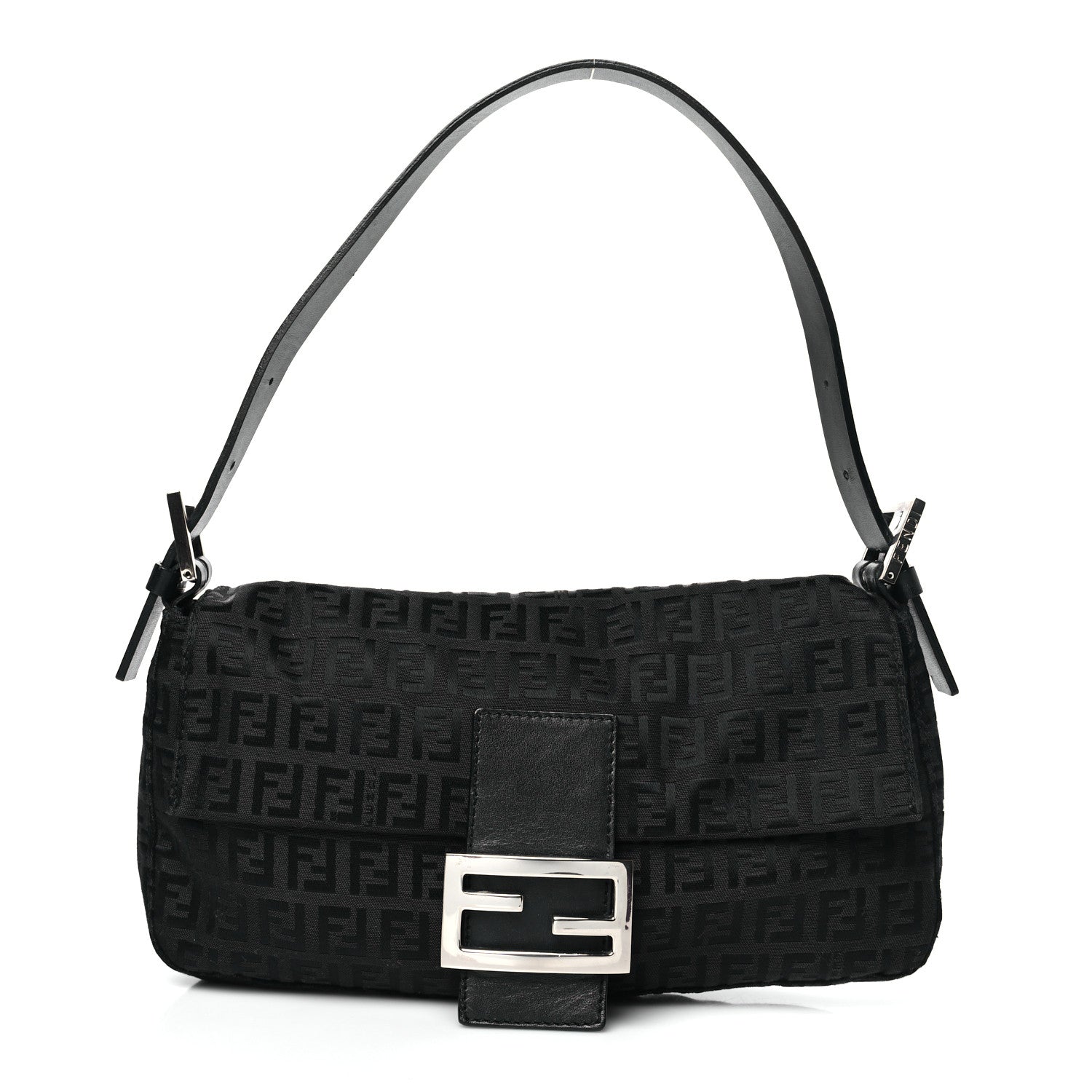 Fendi Zucchino Baguette Black 1 of 11