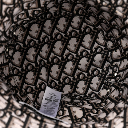 Christian Dior Oblique Reversible Teddy-D Brim Bucket Hat 57 Black 6 of 13