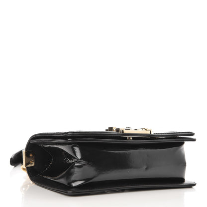 Chanel Iridescent Glazed Calfskin Quilted Small Boy Flap Black 4 of 9