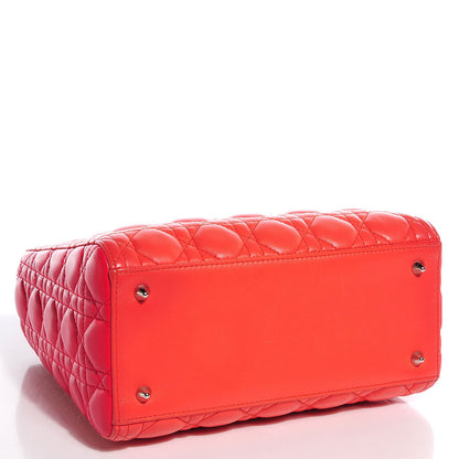 Christian Dior Lambskin Cannage Medium Tri-Color Lady Dior 5 of 8