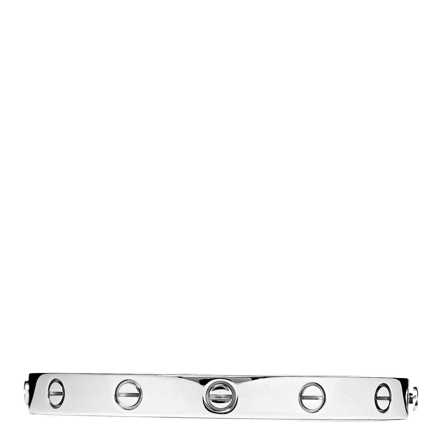 18K White Gold LOVE Bracelet 16