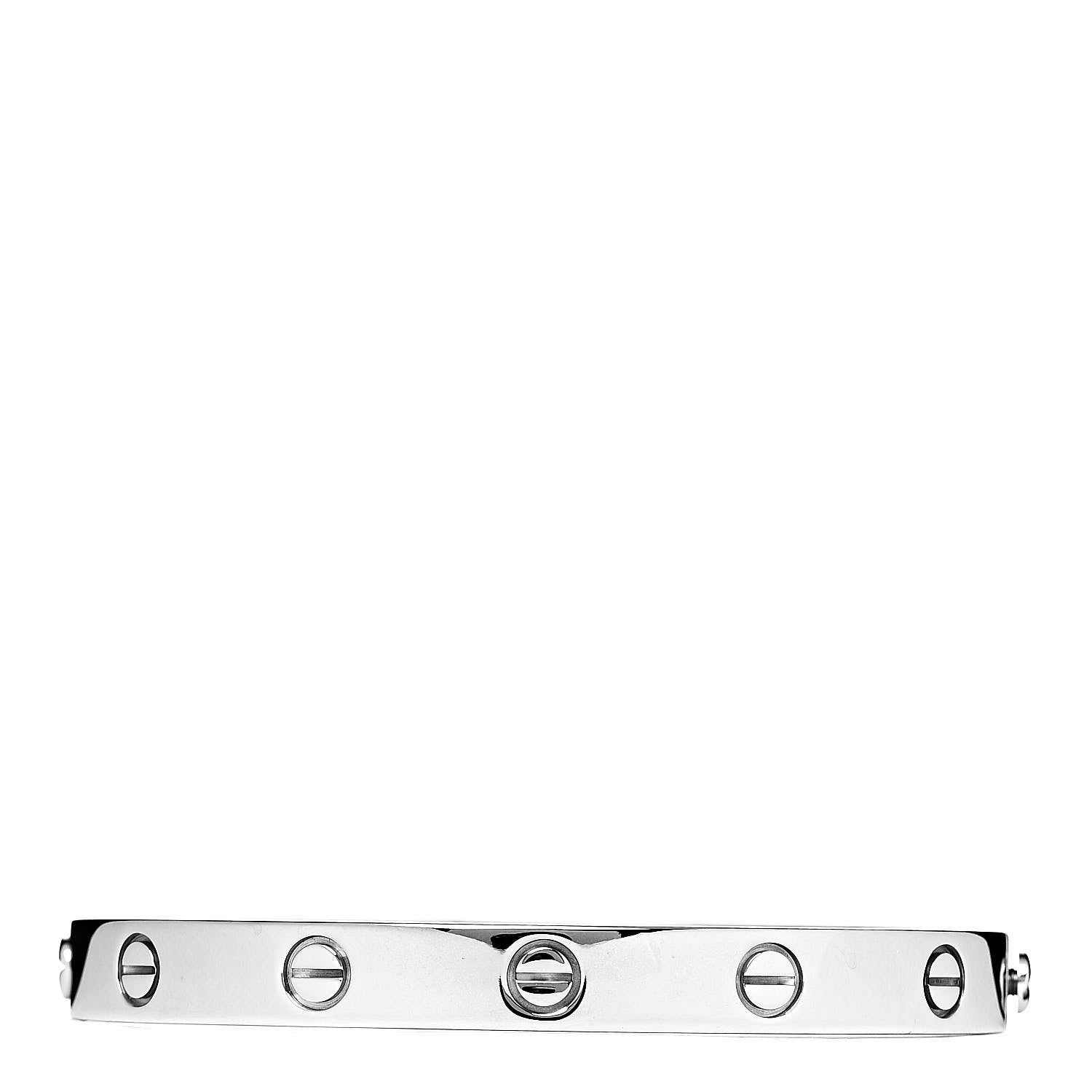 Cartier 18K White Gold LOVE Bracelet 16 1 of 6