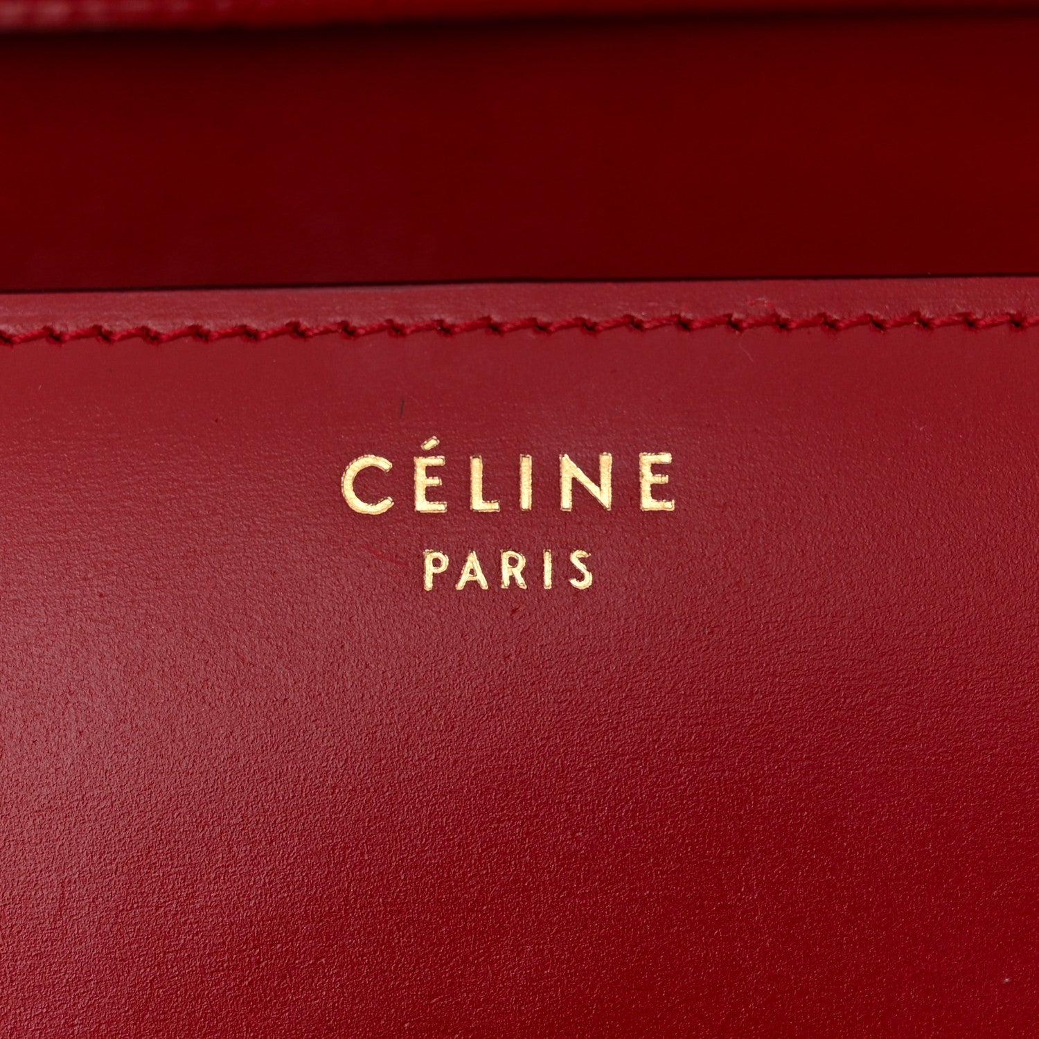 Celine Smooth Calfskin Small Classic Box Flap Bag Red 6 of 10