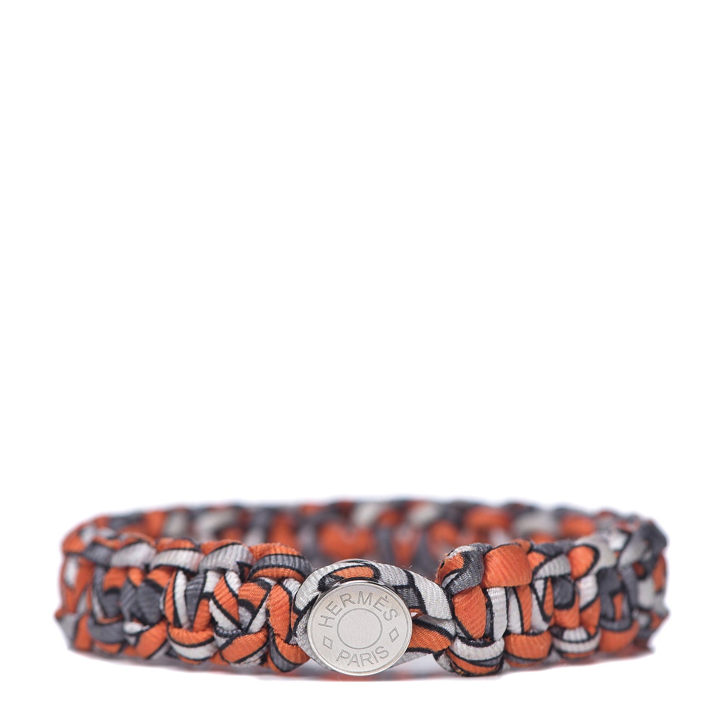 Silk Twill Kid Bracelet L Orange