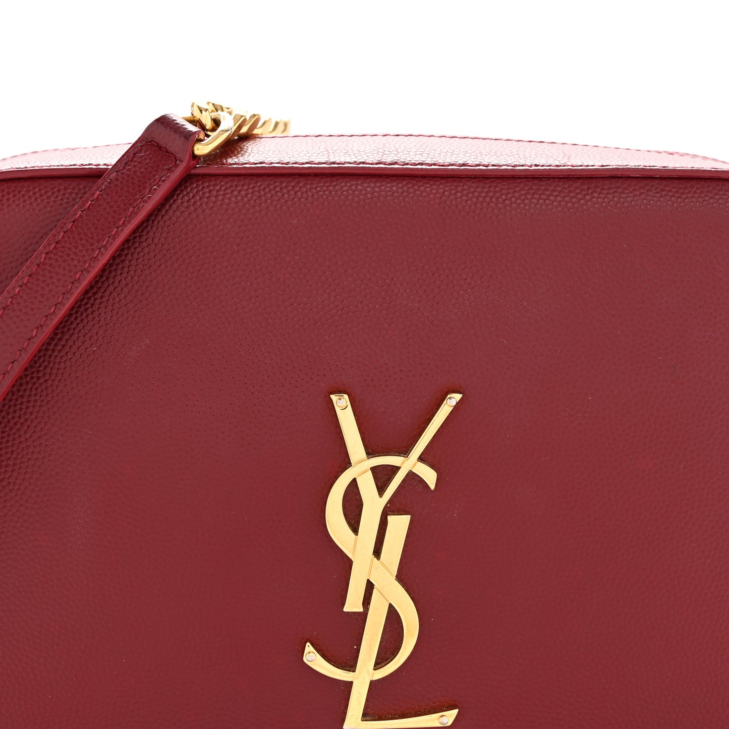 Grain De Poudre Medium Classic Monogram Camera Bag Oxblood