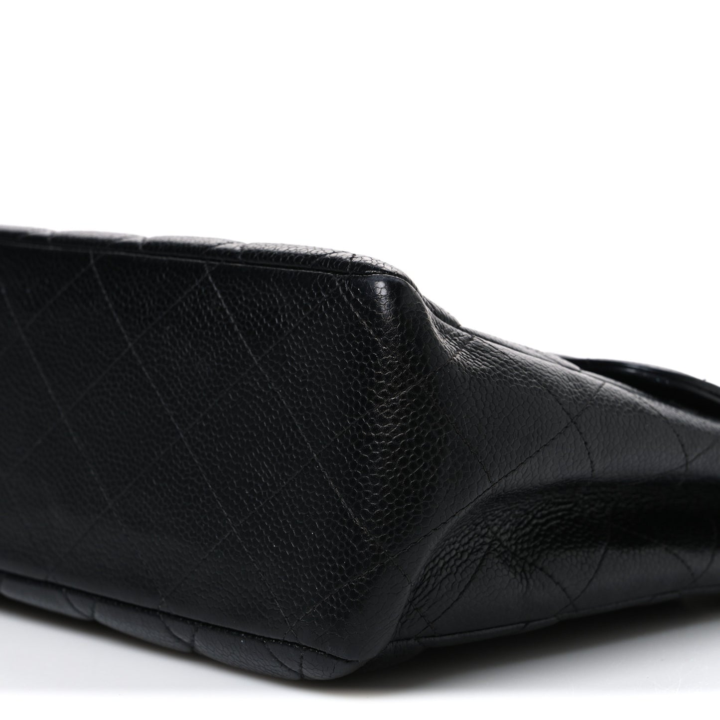 Caviar Jumbo Single Flap Black