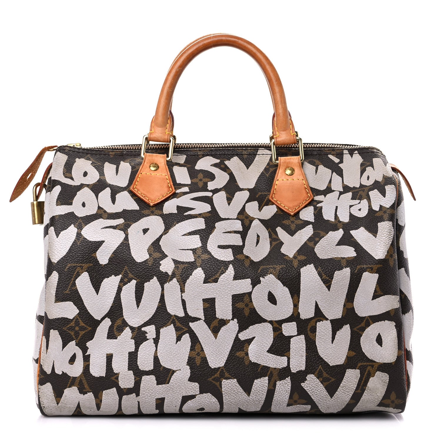 product image of LOUIS VUITTON Monogram Graffiti Speedy 30 Silver FASHIONPHILE
