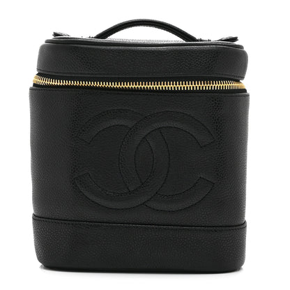 Chanel Caviar Vanity Cosmetic Case Black 1 of 10