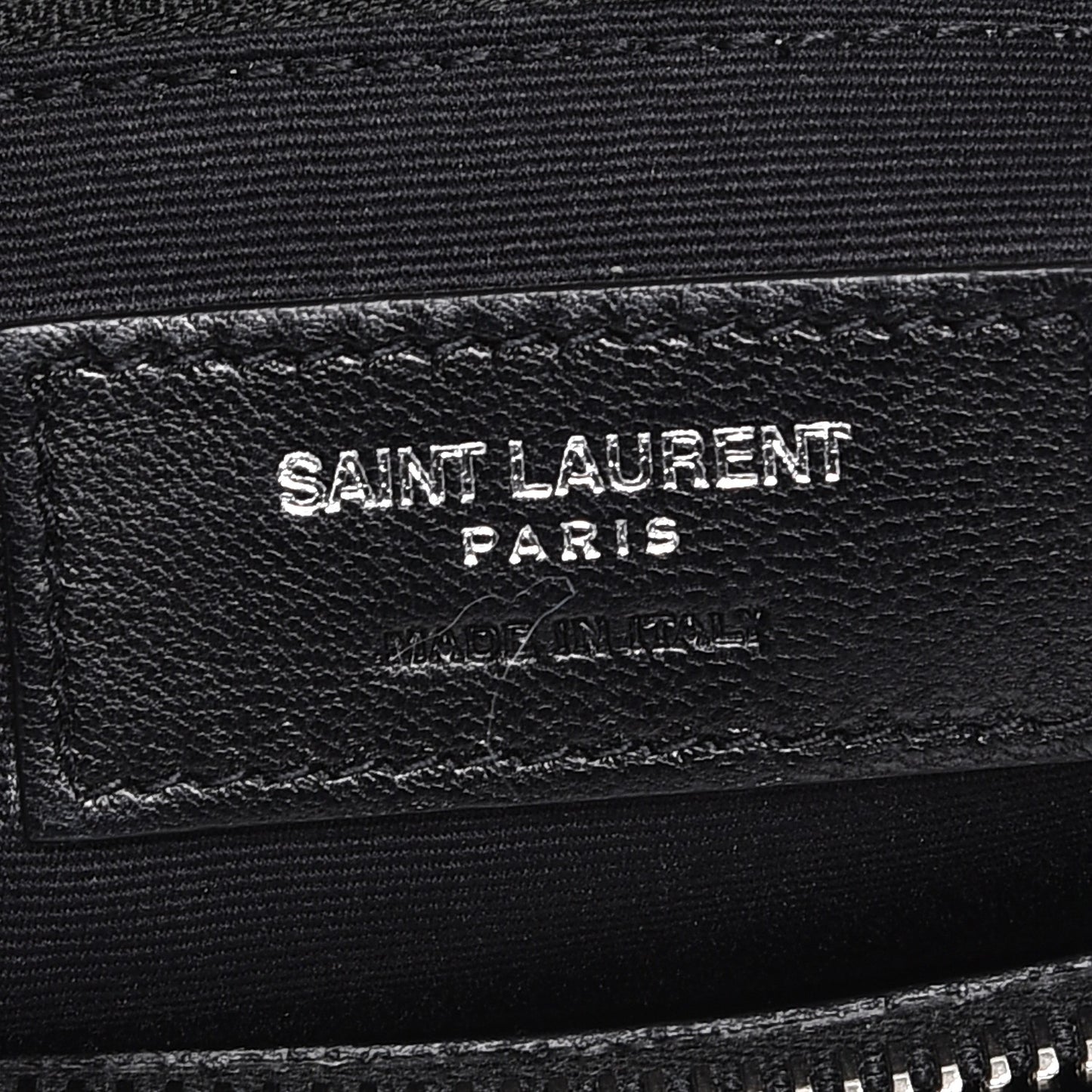 Calfskin Y Quilted Monogram Medium Loulou Chain Satchel Black