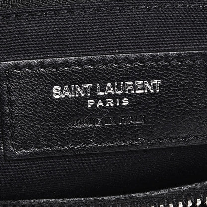 Saint Laurent Calfskin Y Quilted Monogram Medium Loulou Chain Satchel Black 6 of 9