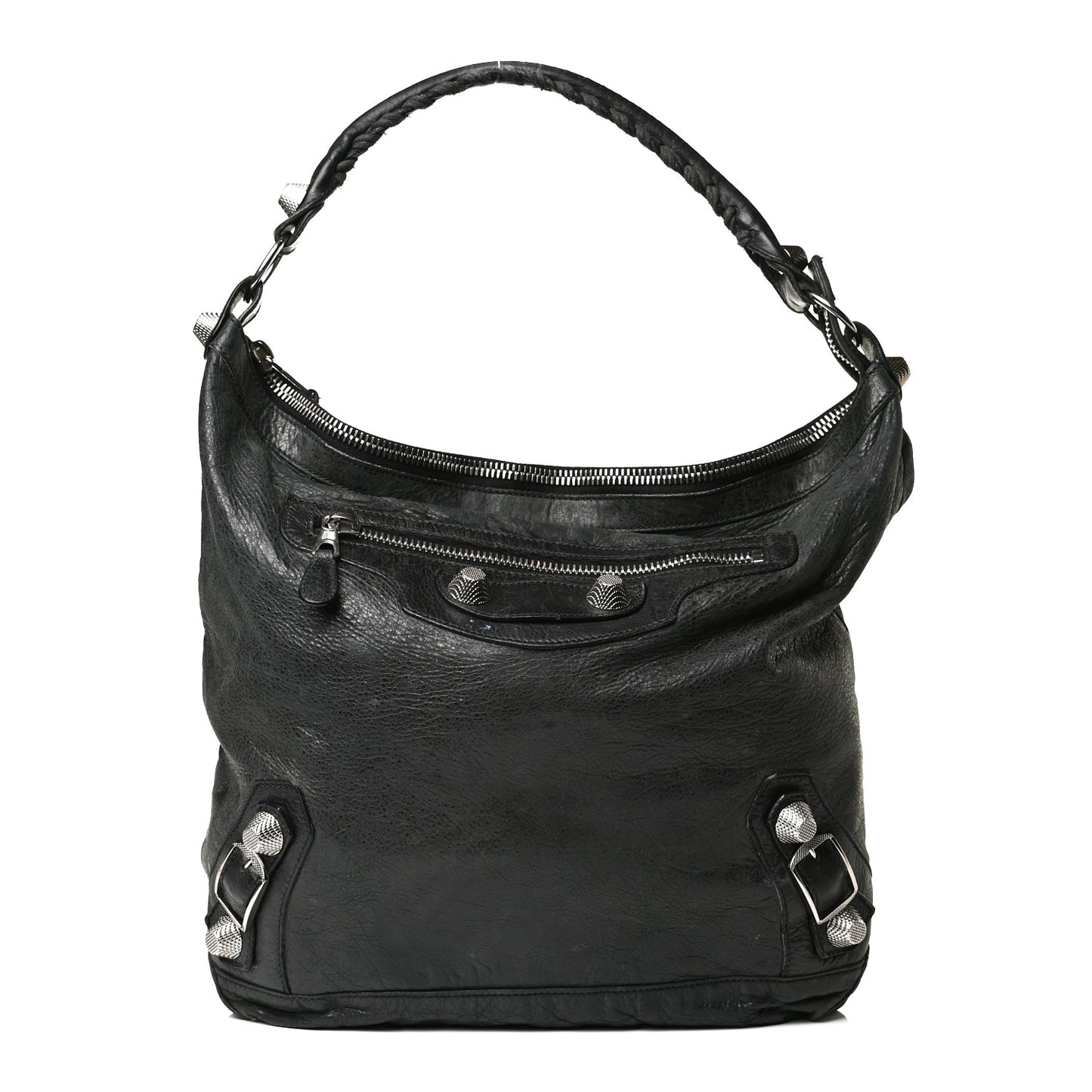 Chevre Giant 21 Silver Hardware Day Hobo Black