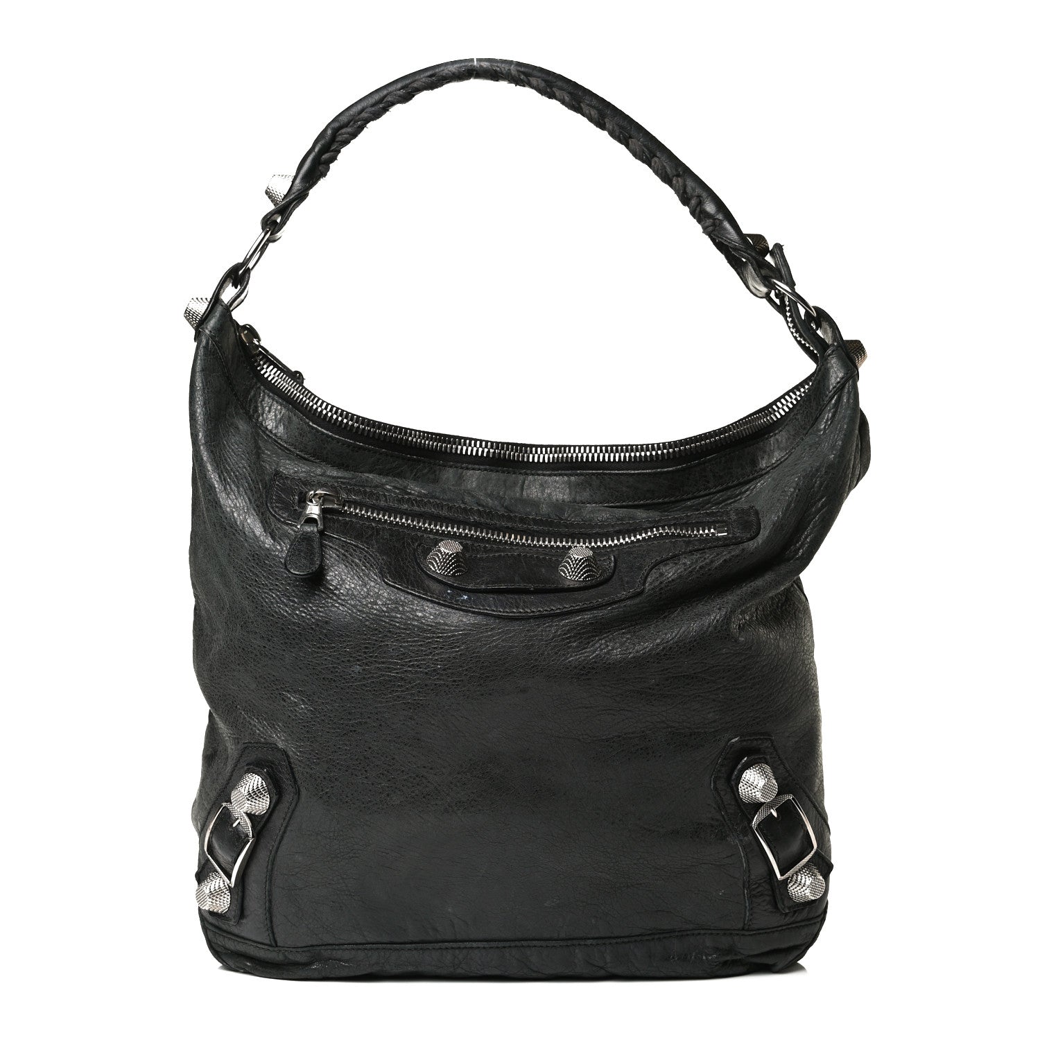 Balenciaga Chevre Giant 21 Silver Hardware Day Hobo Black 1 of 27