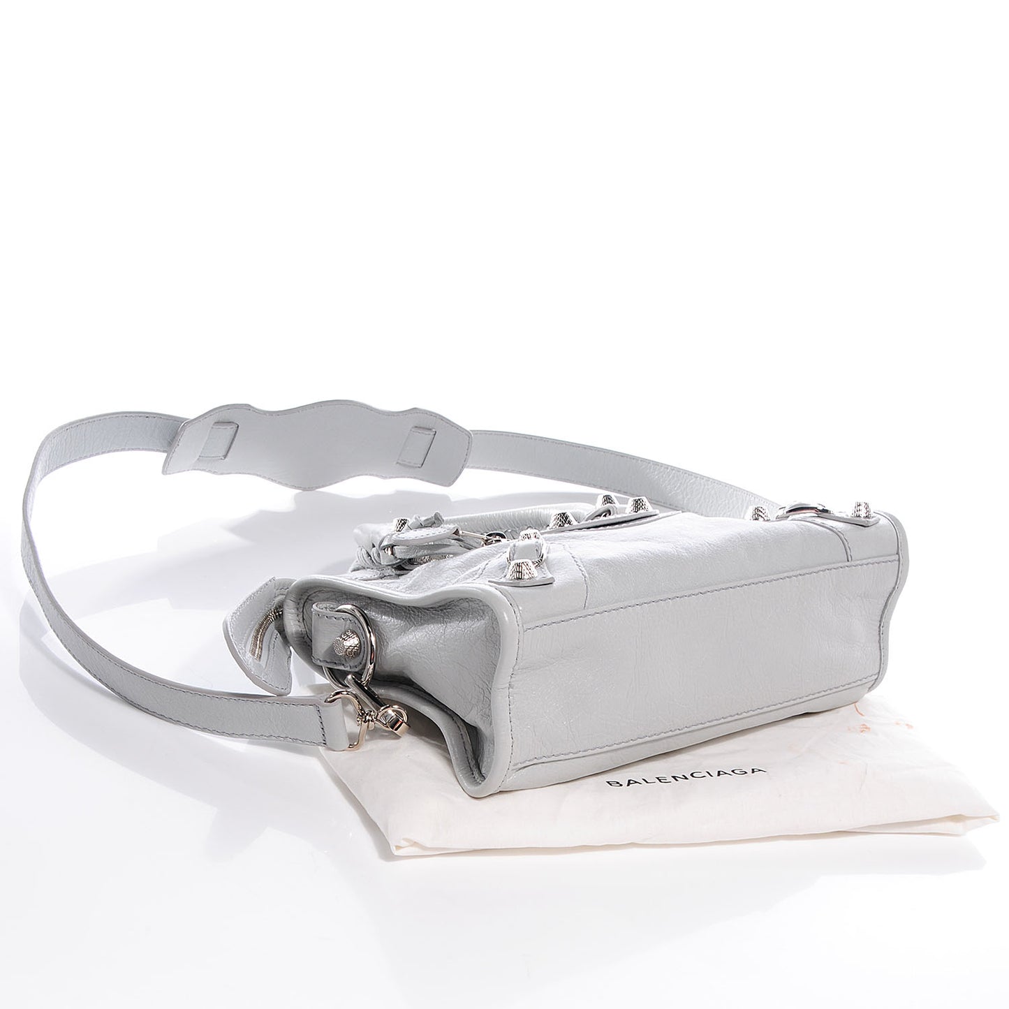 Agneau Giant 12 Silver Hardware Mini City Gris Glace