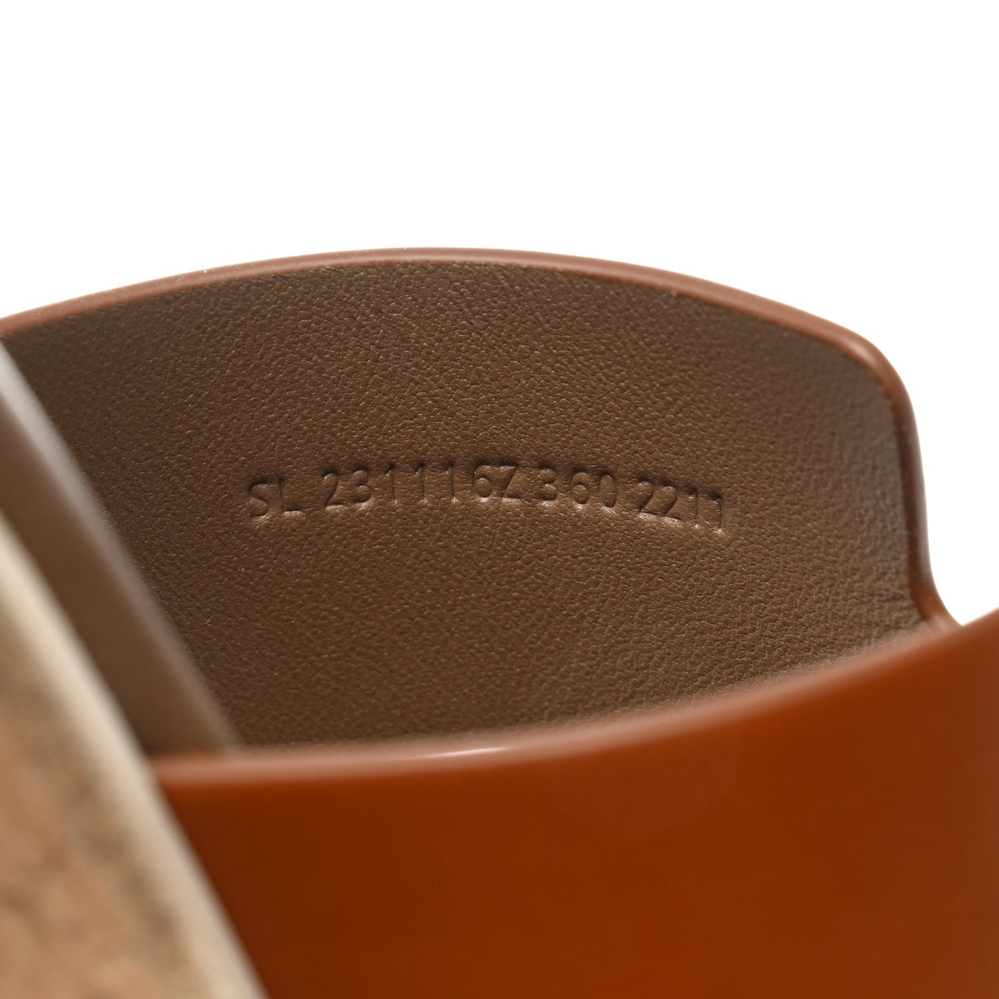 Calfskin Cork Eze 30 Sandals 36 Marron Glaise