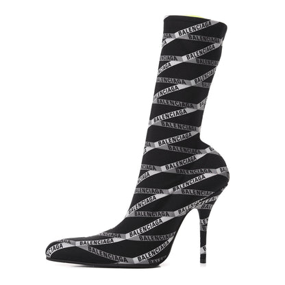 Balenciaga Spandex Losange Monogram 110mm Booties 38.5 Gris Black 1 of 8