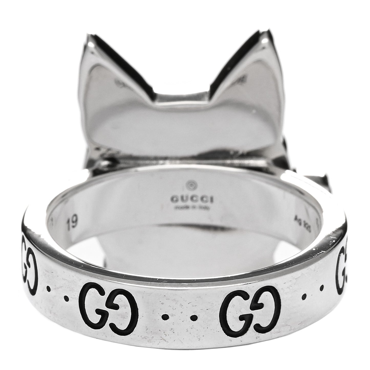 Sterling Silver Enamel Bosco Ring 59 8.75