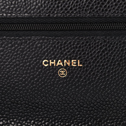 Chanel Caviar Quilted Wallet On Chain WOC Black 6 of 10