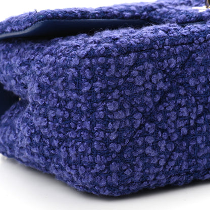 Chanel Tweed Quilted Mini Rectangular Flap Blue 8 of 10