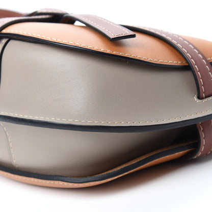 Loewe Calfskin Small Gate Crossbody Bag Amber Light Grey Rust 7 of 10