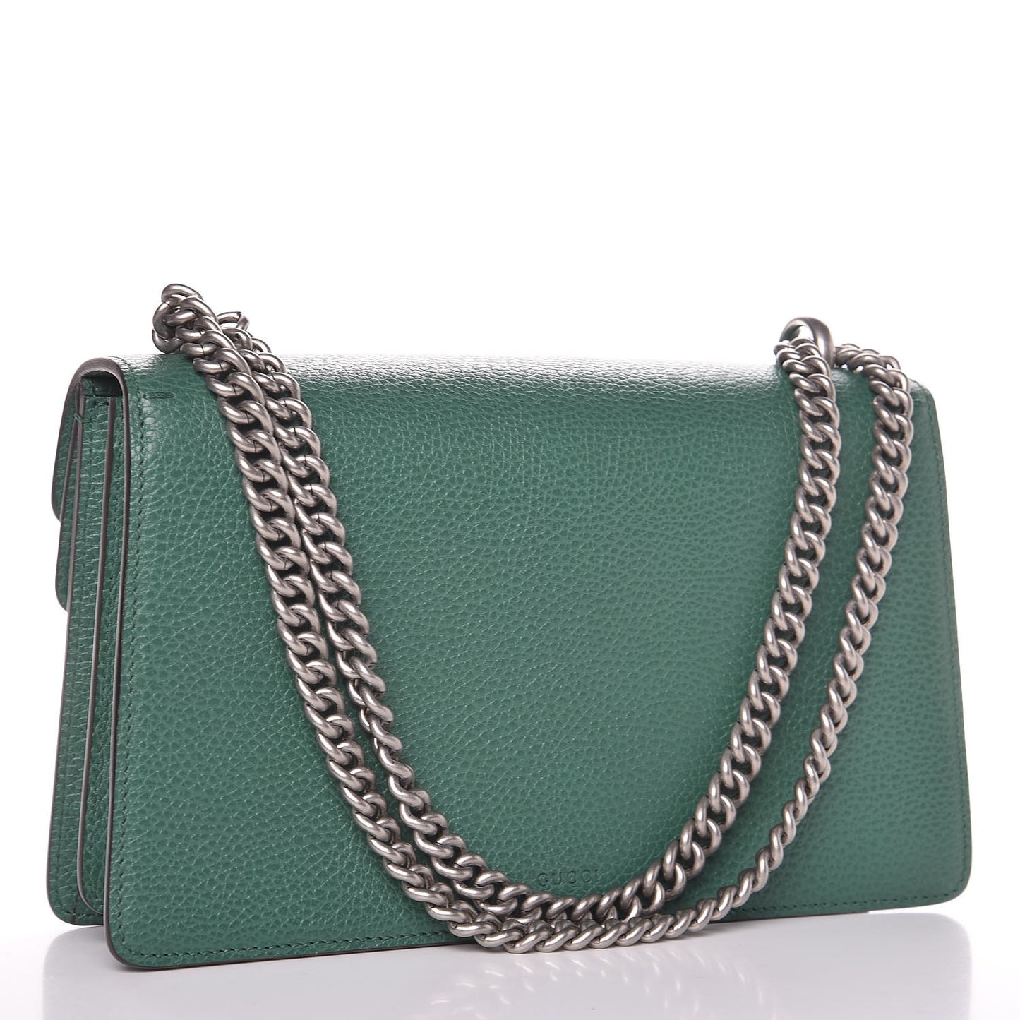 Pebbled Calfskin Small Dionysus Shoulder Bag Emerald