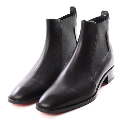 Christian Louboutin Calfskin Ingrassato Womens Marmada Flat Chelsea Boots 41 Black 2 of 8