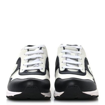 Gucci Calfskin Womens Interlocking G Sneakers 38 Black White 3 of 8