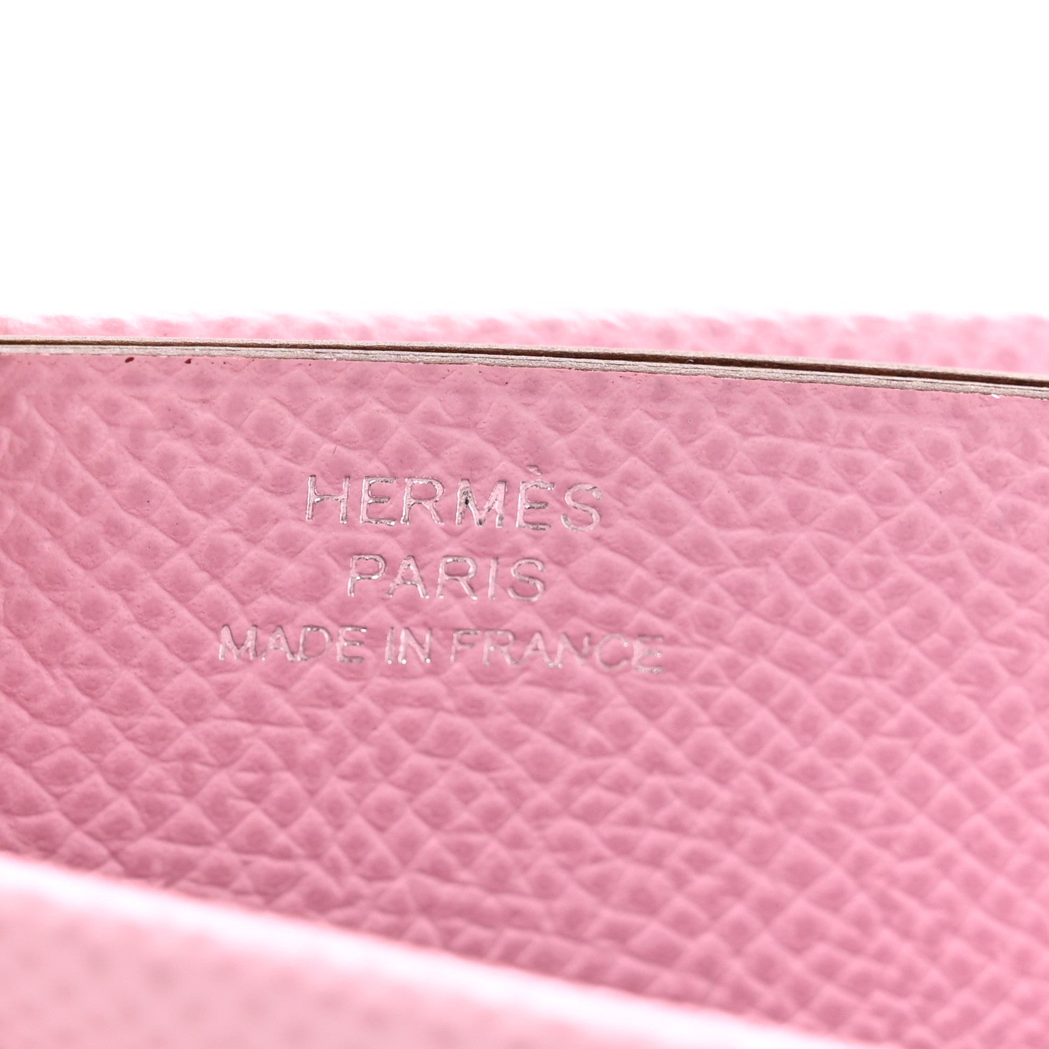 Hermes Epsom H Sellier Card Holder Mauve Sylvestre Biscuit 7 of 8
