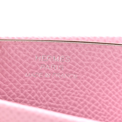 Hermes Epsom H Sellier Card Holder Mauve Sylvestre Biscuit 7 of 8