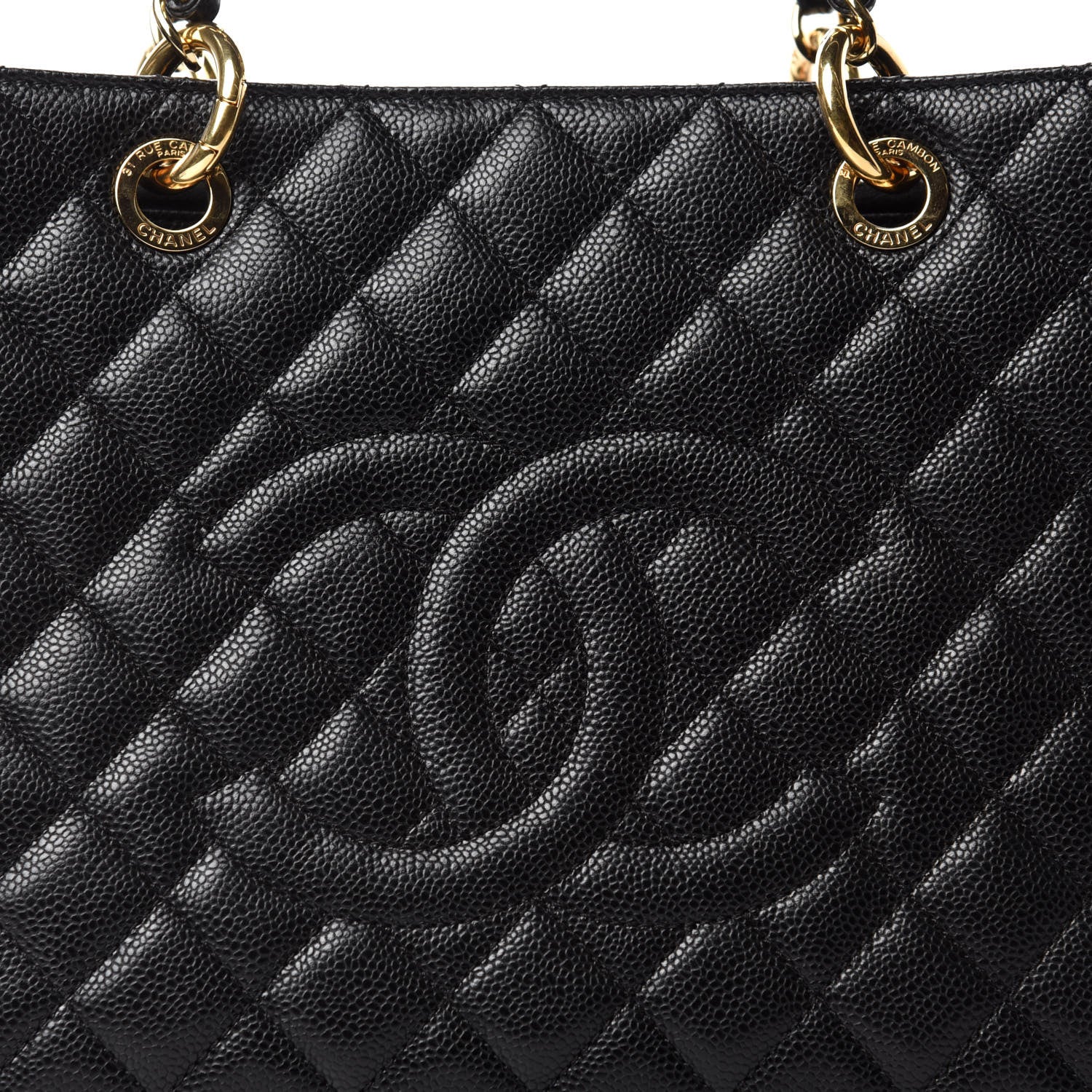 Chanel Caviar Quilted Grand Shopping Tote GST Black 12 of 12