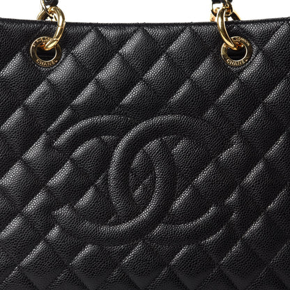Chanel Caviar Quilted Grand Shopping Tote GST Black 12 of 12