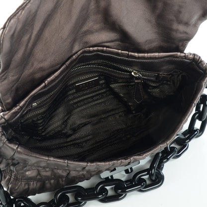 Prada Nappa Gaufre Mordore Shoulder Bag 5 of 7