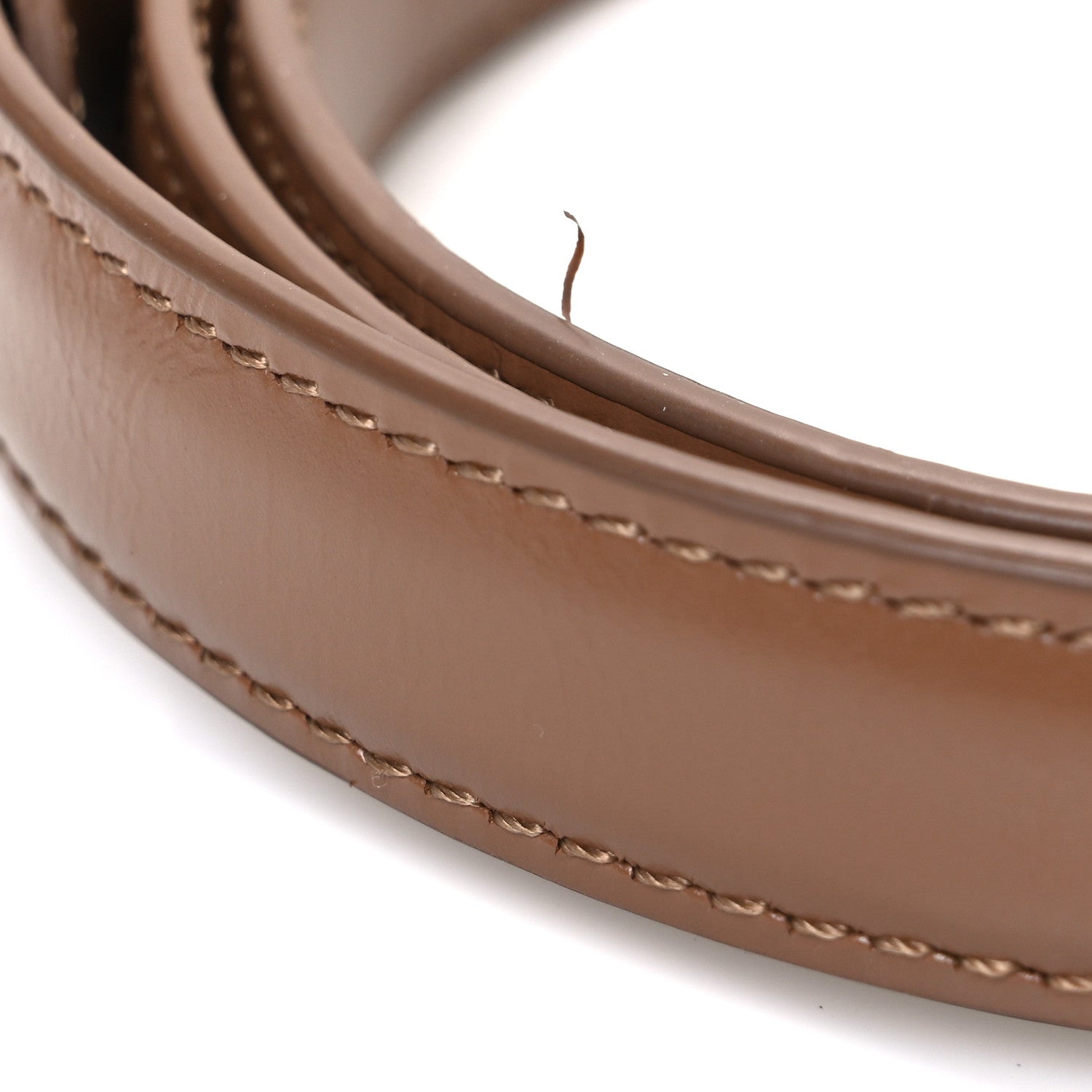 Celine Box Calfskin Small 18mm Triomphe Belt 80 32 Brown 1834464