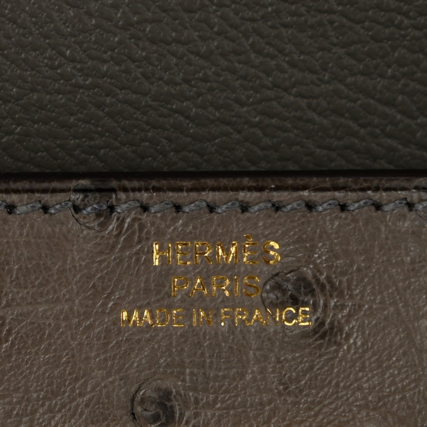 Hermes Ostrich Kelly Longue Wallet Gris Tourterelle 6 of 7