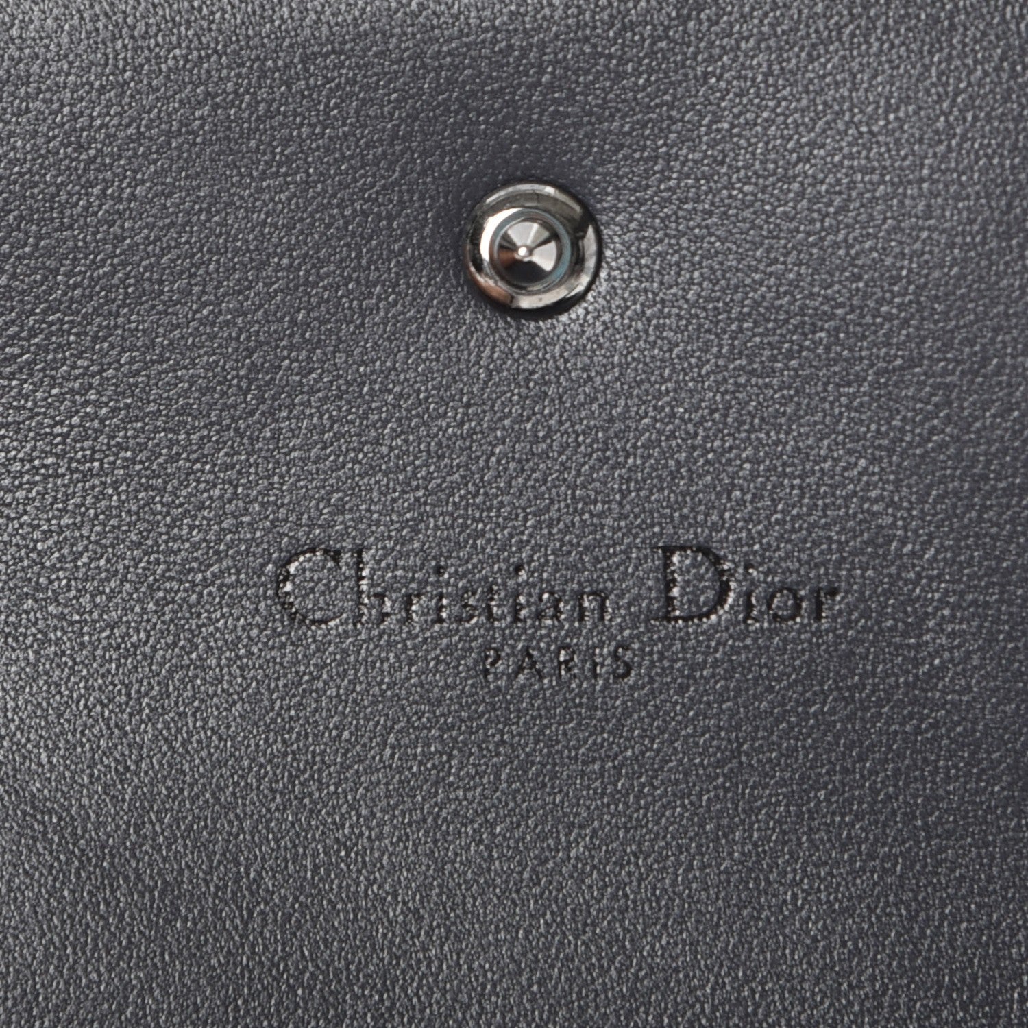 Christian Dior Metallic Patent Micro-Cannage Diorama Elancee Wallet Onyx Black 6 of 11