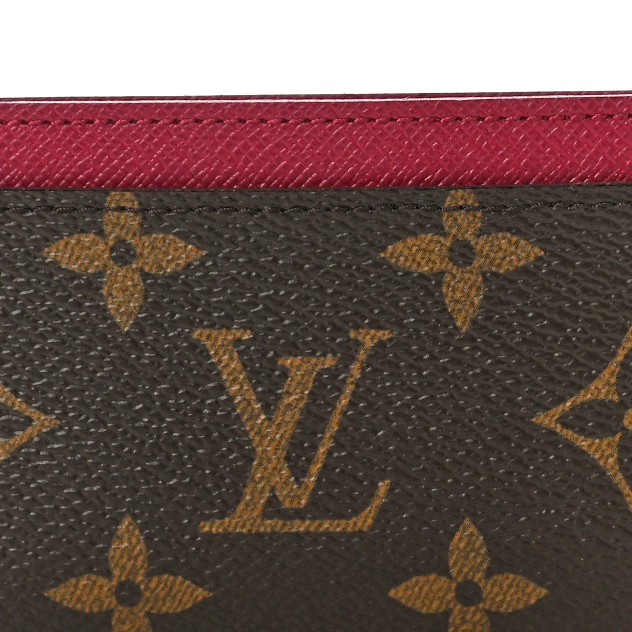 Monogram Card Holder Fuchsia